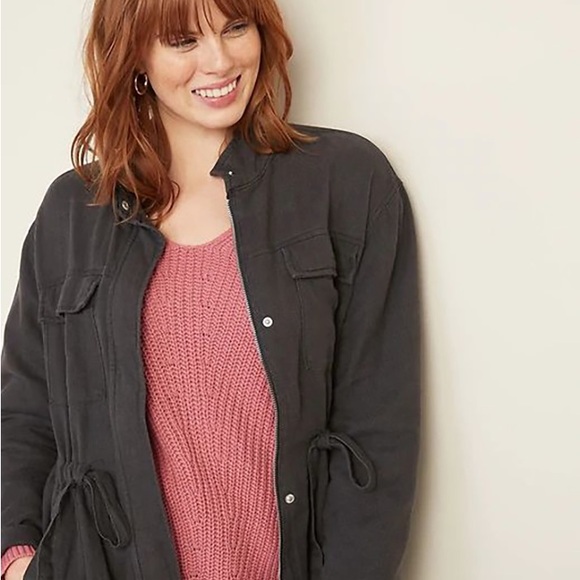 NWOT Old Navy XXL Linen-Blend Utility Jacket - Picture 1 of 2